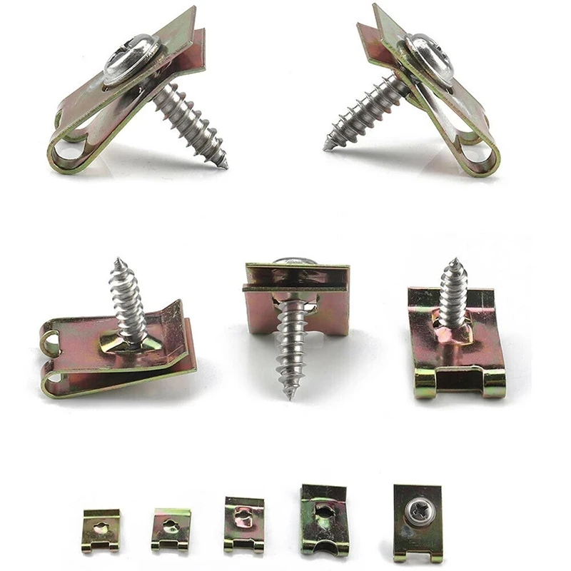 Universal Mixed Auto Car Selftapping Screw Metal Utype Base Iron