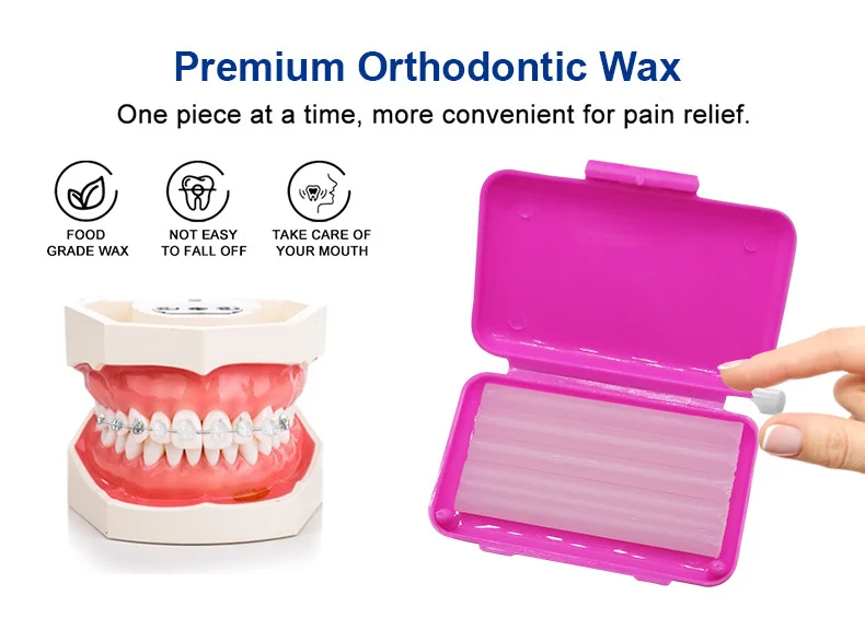 Dental Orthodontic Edible Wax With Tool Mouth Protect Dentist Ortho