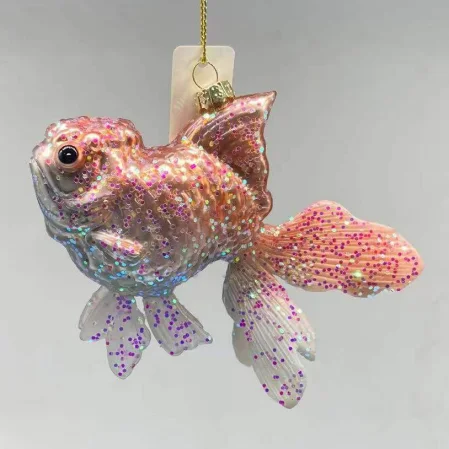 Custom Easter Factory Direct Sell Handmade Glass Fish Hanging Decoration Christmas Simulation Animal Pendant Home Festival Party details