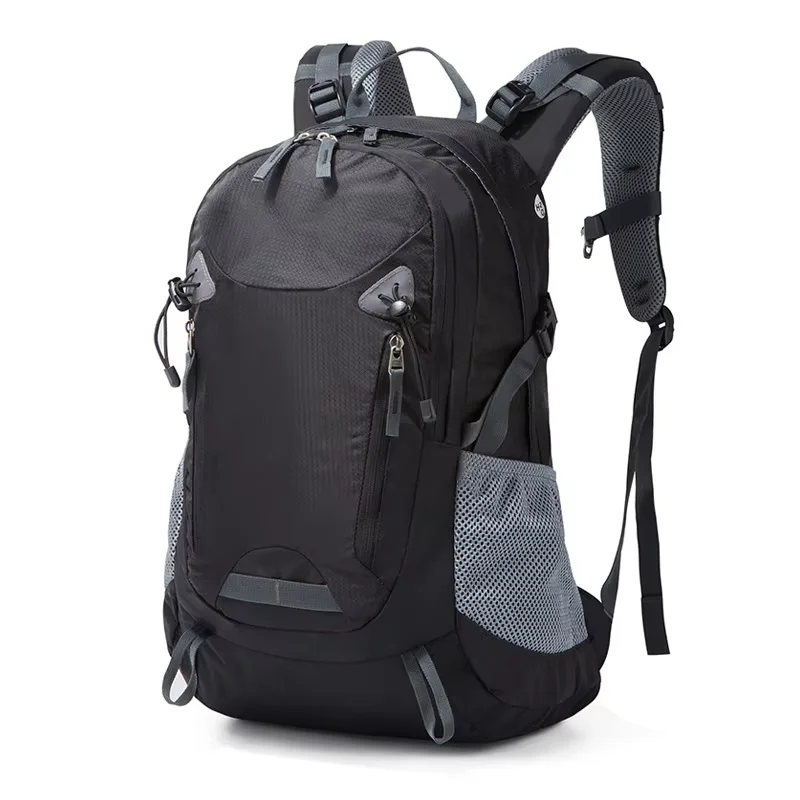 Wholesale 35L Custom Nylon Outdoor Camping Travel Backpack Waterproof Sports Leisure Computer Bag Zipper Closure Anti-Theft