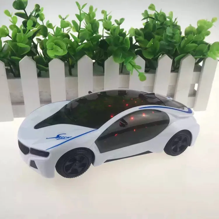 Electric Toy Non Remote Control Light Music Toy Car Universal Wheel