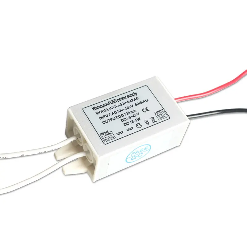LED Driver 12w Small Size Transformer Custom Current 280ma 300ma 320ma 350ma 42v Dc Power Supply