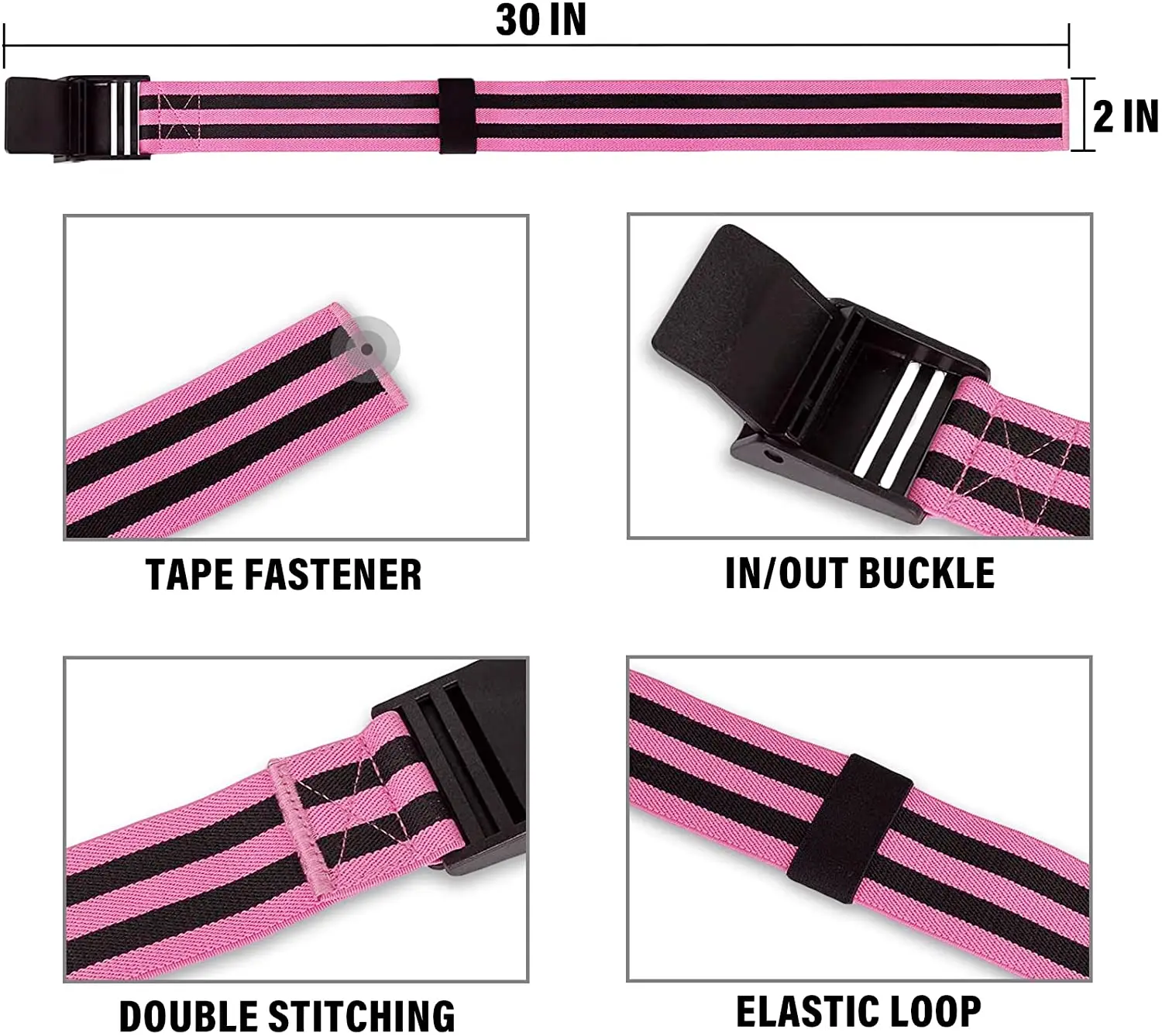 Good Quality Blood Flow Restriction Bfr Bands Elastic Resistance Band Black Bfr Training Gluteal Leg Band for Shaping Fitness