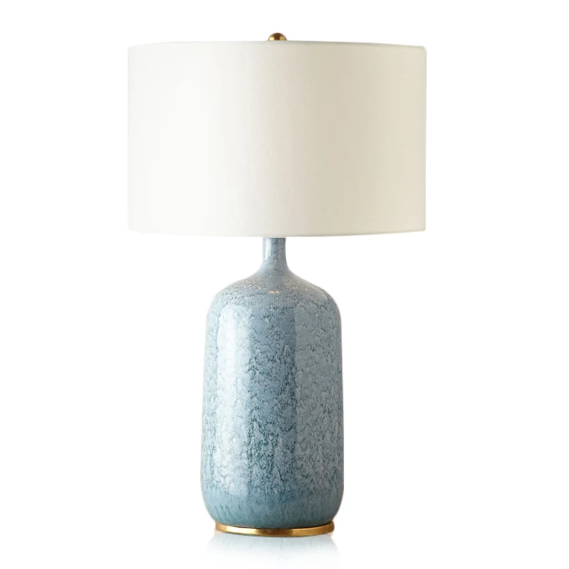 Nordic Table Lamp Bedroom Bedside Lamp Creative Ceramic Minimalist Villa Hotel Table Lamp
