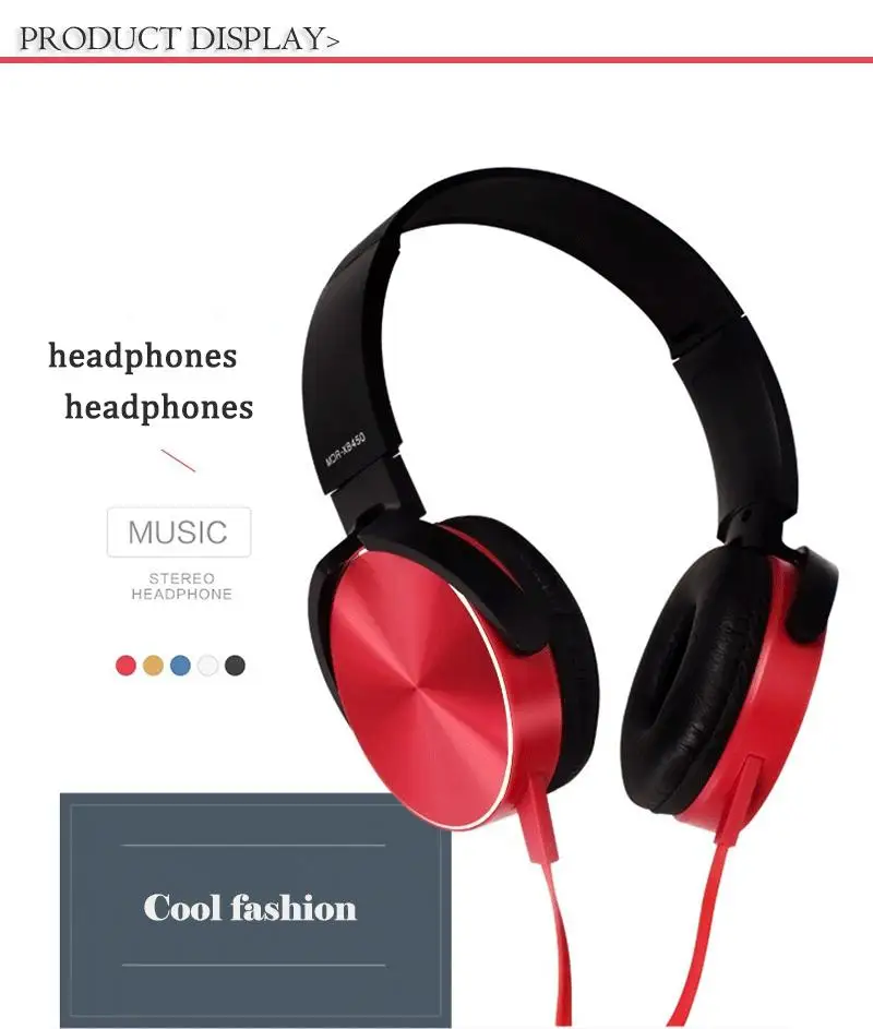 Extra Bass Wired Headphones 3.5mm AUX Gaming Headset Foldable Portable Adjustable Earphone For Computer PC Phones Auriculares - ANKUX.COM
