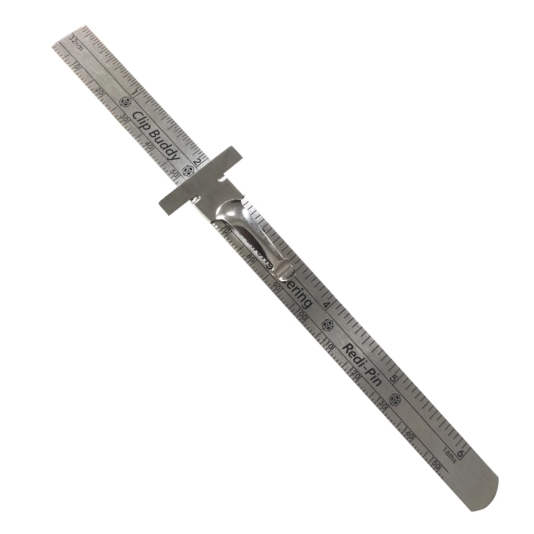 Custom Logo 15cm Stainless Steel Student Stationery School Straight Metal Ruler
