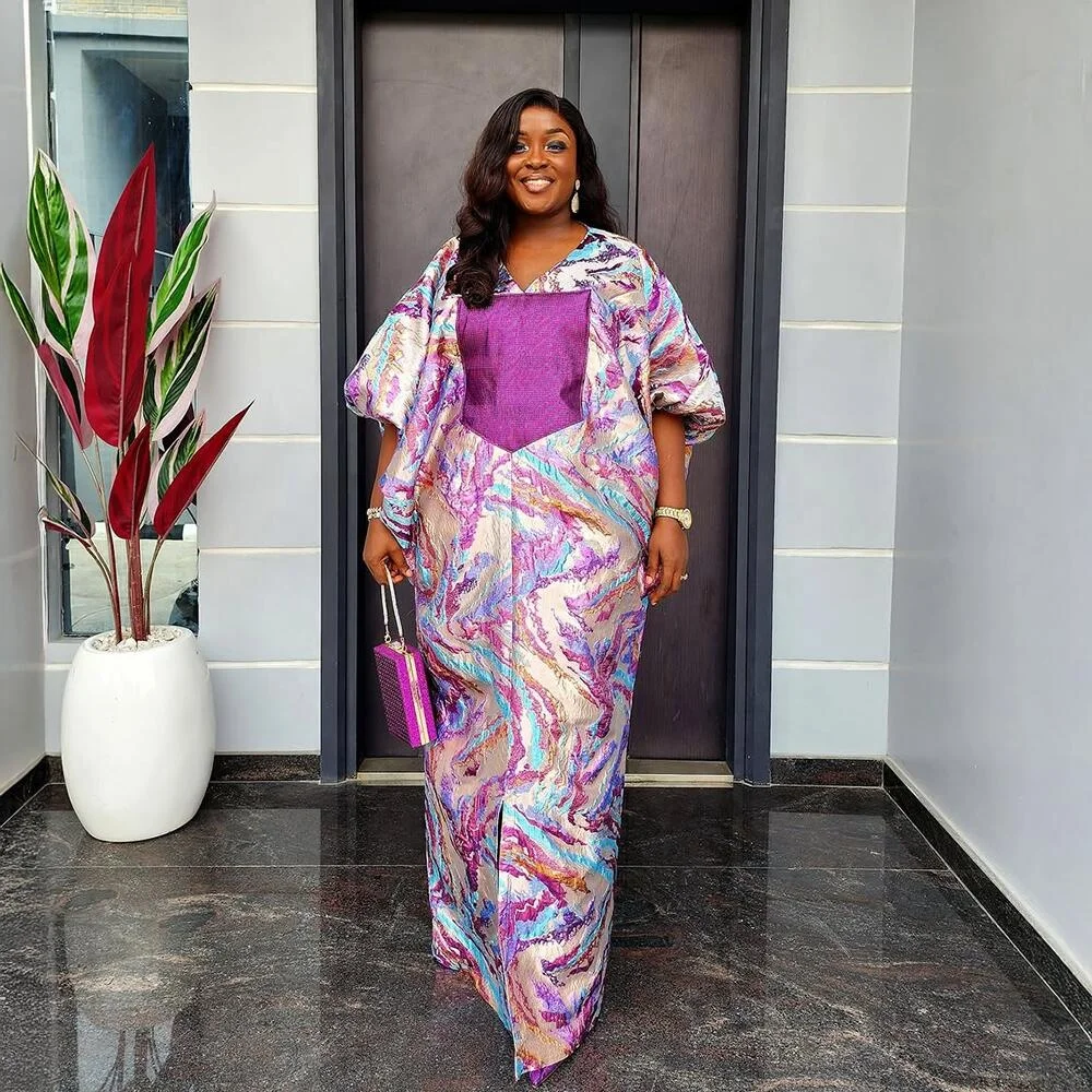 Wholesale African Dresses for Women Clothing Bubu Dress African Dress Turkey Dresses for Woman Luxury Long Leeve African Dress Plus Ize Bubu Dress