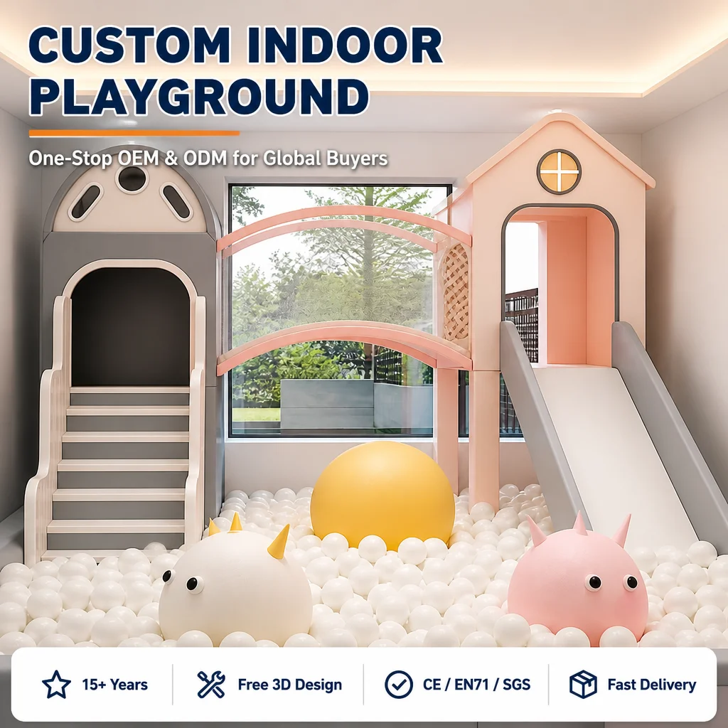 Commercial Kids Indoor Soft Play Naughty Castle Playground CE Certified Foam Padded Ball Pit Slide Tunnel Climbing for School