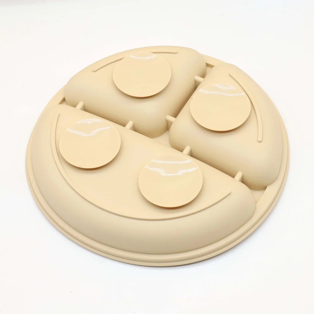 Integrated Cartoon Design Silicone Self-Feeding Baby Plate with Suction Cup High Chair Food Bowl Utensils for Weaning Baby details