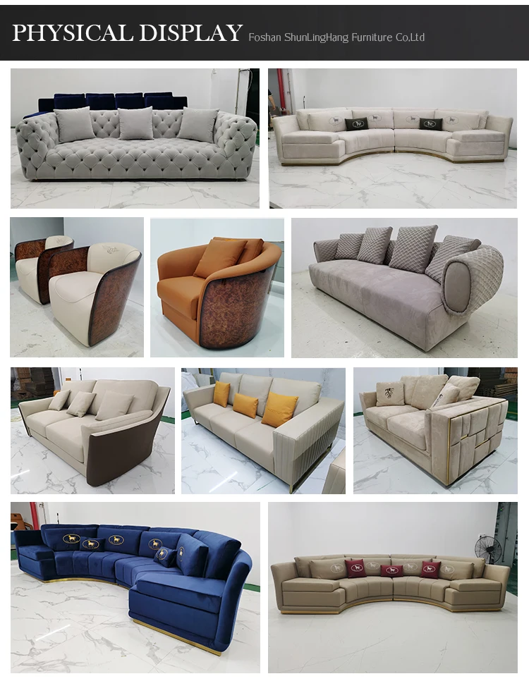 Home Sofa Set Furniture Luxury Living Room Minimalist Modern Couch