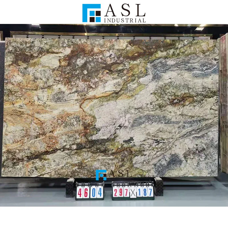 Glazed polished design of quartzite countertop high quality lobby wall tiles