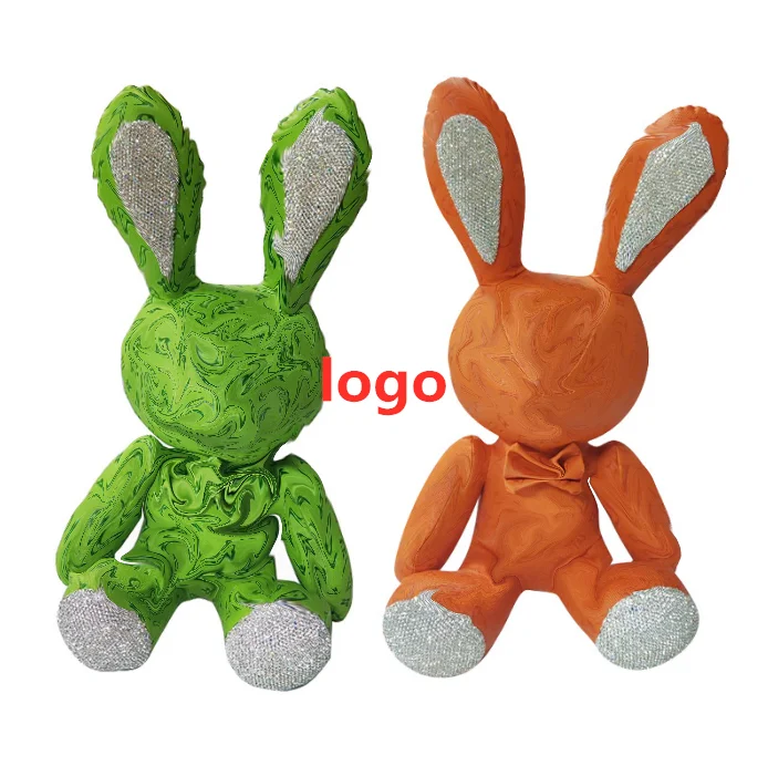 2022 оптовая цена индивидуальная кожаная мягкая кукла Bling Diamond Rag тканевая игрушка для девочек Роскошные Дизайнерские подарки мальчиков