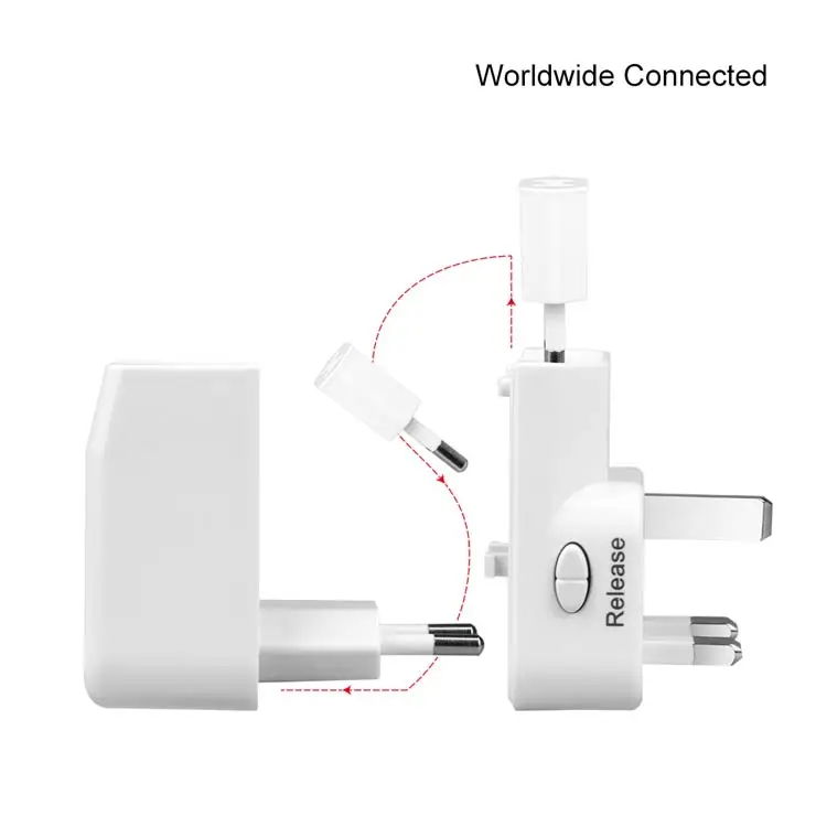 
 Wonplug, лидер продаж, универсальное умное зарядное устройство USB, дорожный адаптер с четырьмя видами вилок для Великобритании, США, Австралии, ЕС  Рекламный Бизнес Подарочный набор электронных гаджетов универсальный Смарт USB зарядное устройство адапт