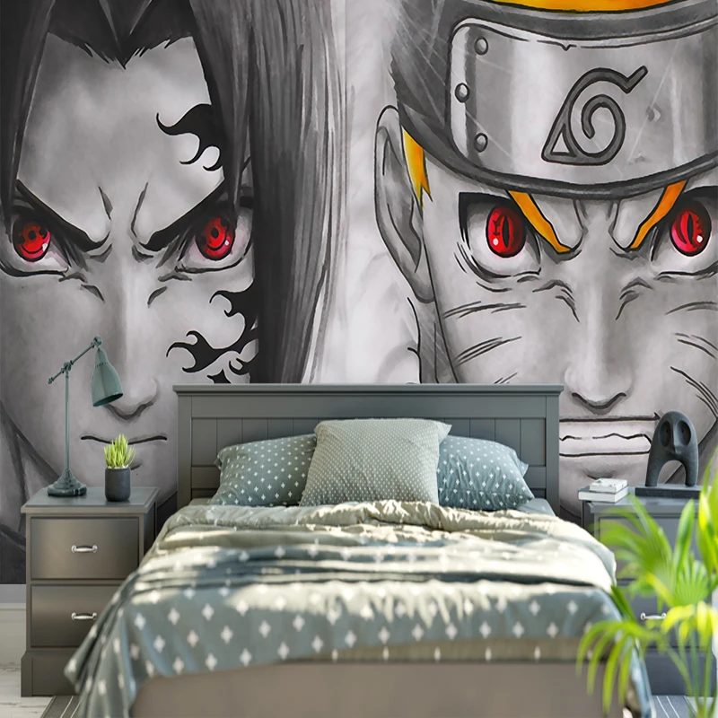 Anime Manga Wallpaper Woven Self-Adhesive Wall Mural Art Decal Home Decor  M296