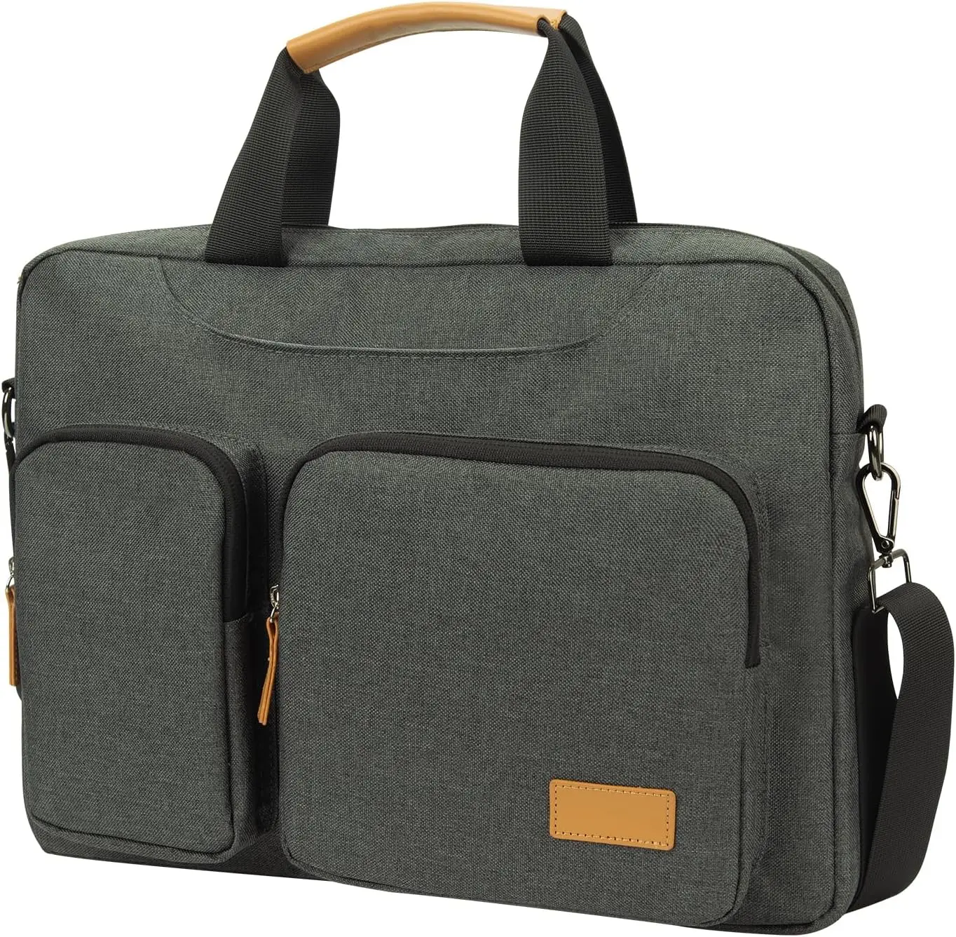 Sac de bureau souple avec logo personnalisé pour homme, sacoche à bandoulière avec fermeture éclair, sacoche pour ordinateur portable, sac à main avec bandoulière, sac de voyage