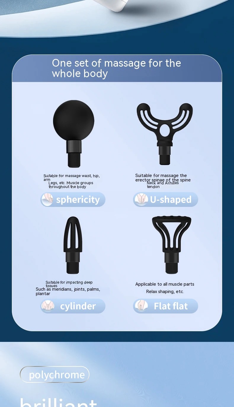 Mini Wireless Massage Gun Fascial Muscle Massager  Fascia Gun