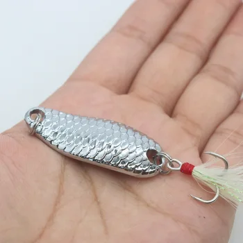 Long Scale Sequin Zinc Alloy Artificial Hard Bait Hooks Long-cast Bass Bait Single/20 Pack – Hard Lure – view 3