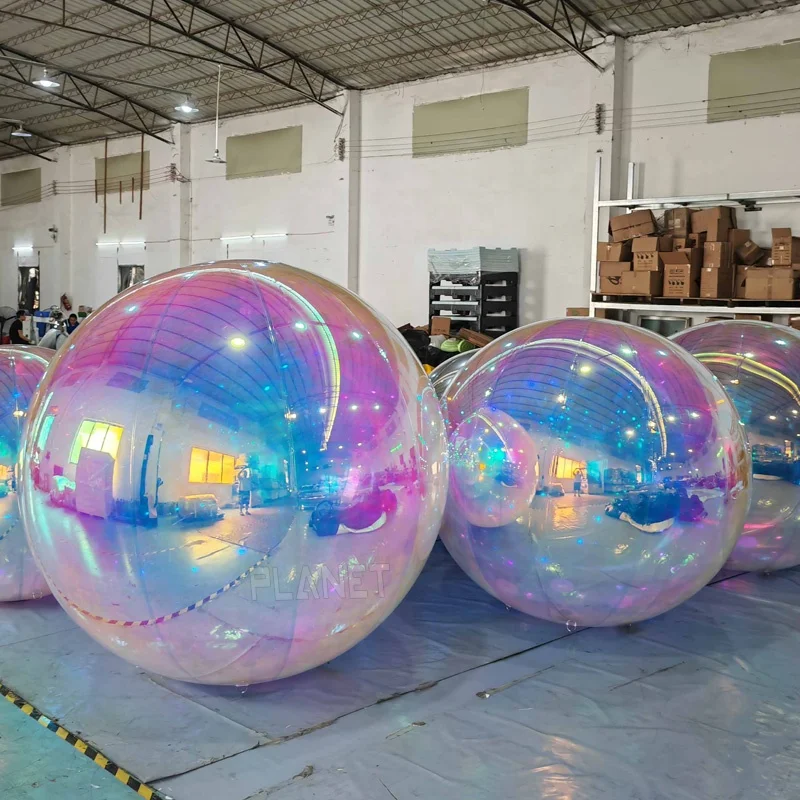 巨大イベントデコレーション PVC 浮き球ミラーバルーンディスコ光沢