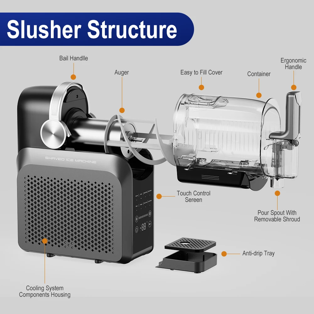 Table Top 1.8L Slush Slushie Machine Wholesale Wine Tea Softdrinks Small Margarita Slush Maker Machine for Home