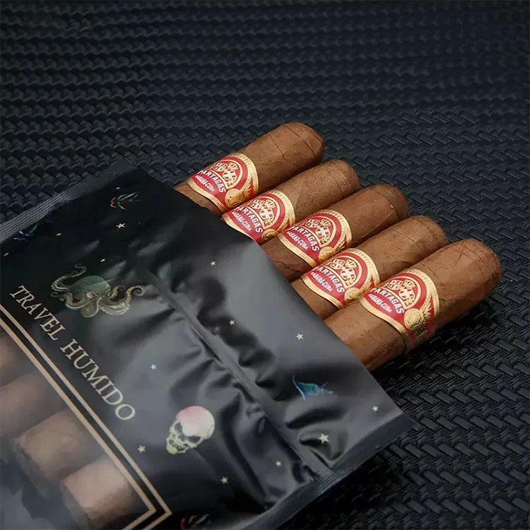 Customization Printing Humidity Tobacco Cigar Bags Ziplock Cigar