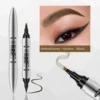 NO.9704-2 # Marron foncé + Eyeliner (Noir)