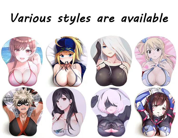 Sexy Anime Girls With Big Boobs - Custom 3d Ergonomic Silicone Gel Mousepad Butt Ass Nude Breast Boob Girl  Photos Sexy Anime Mouse Pads With Wrist Rest Support - Buy Wholesale Desk  Cute Printing Tela Para Hacer Fabric Mouse