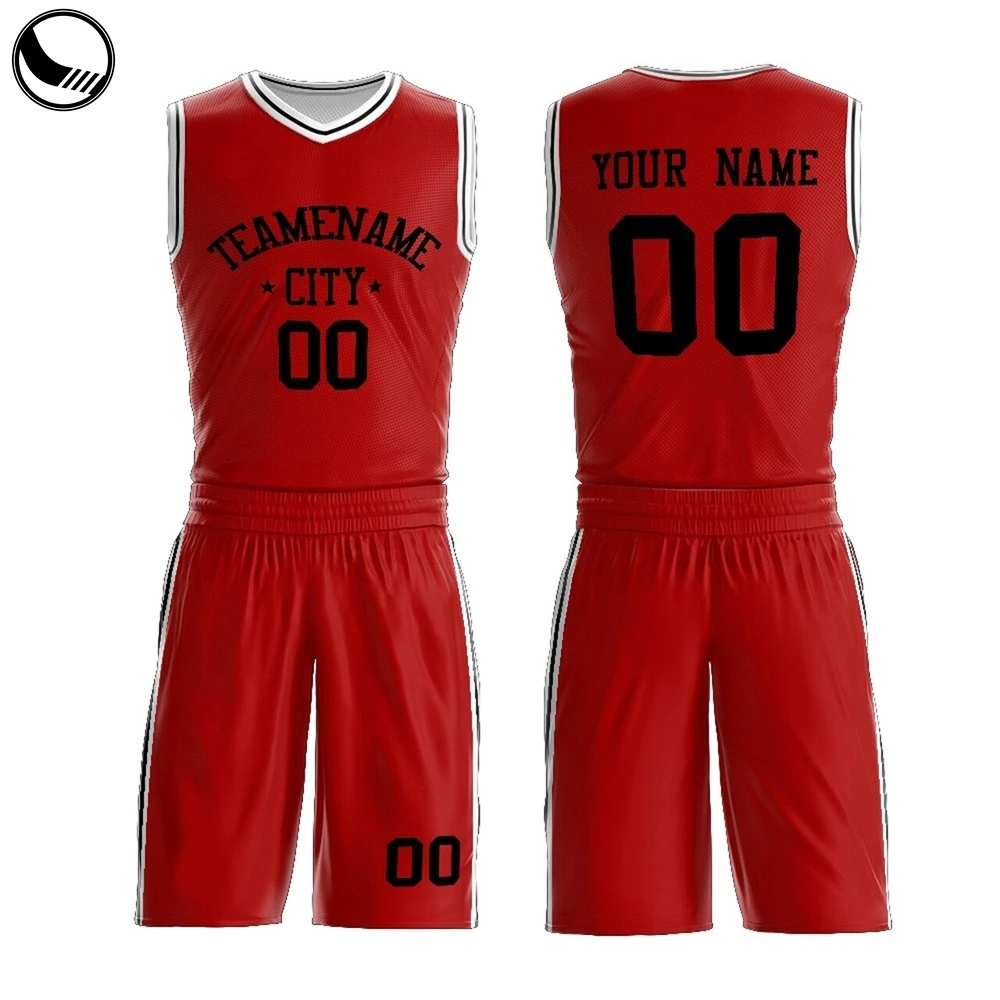 Source Custom Plain Design Cropped Color Red Mens Basketball