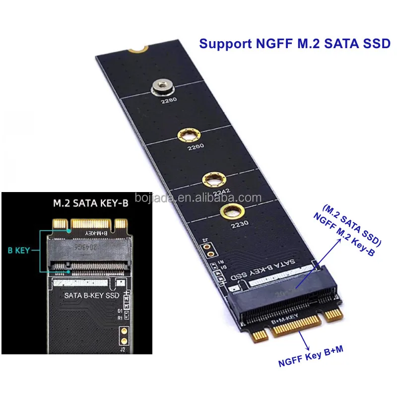M.2 Ngff Key B To Key B-m Interface Ssd Protection Card For M2 Sata Ssd Testing - Buy M.2 Ngff Key B B-m Interface Ssd Adapter Test Protection