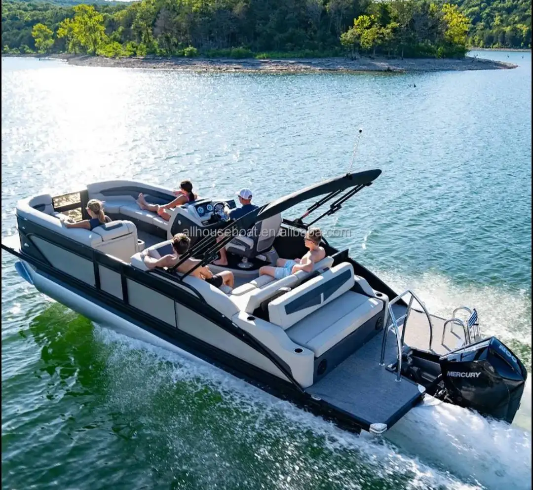 Off Shore Sports Luxury Party Barge 19ft Aluminum Pontoons