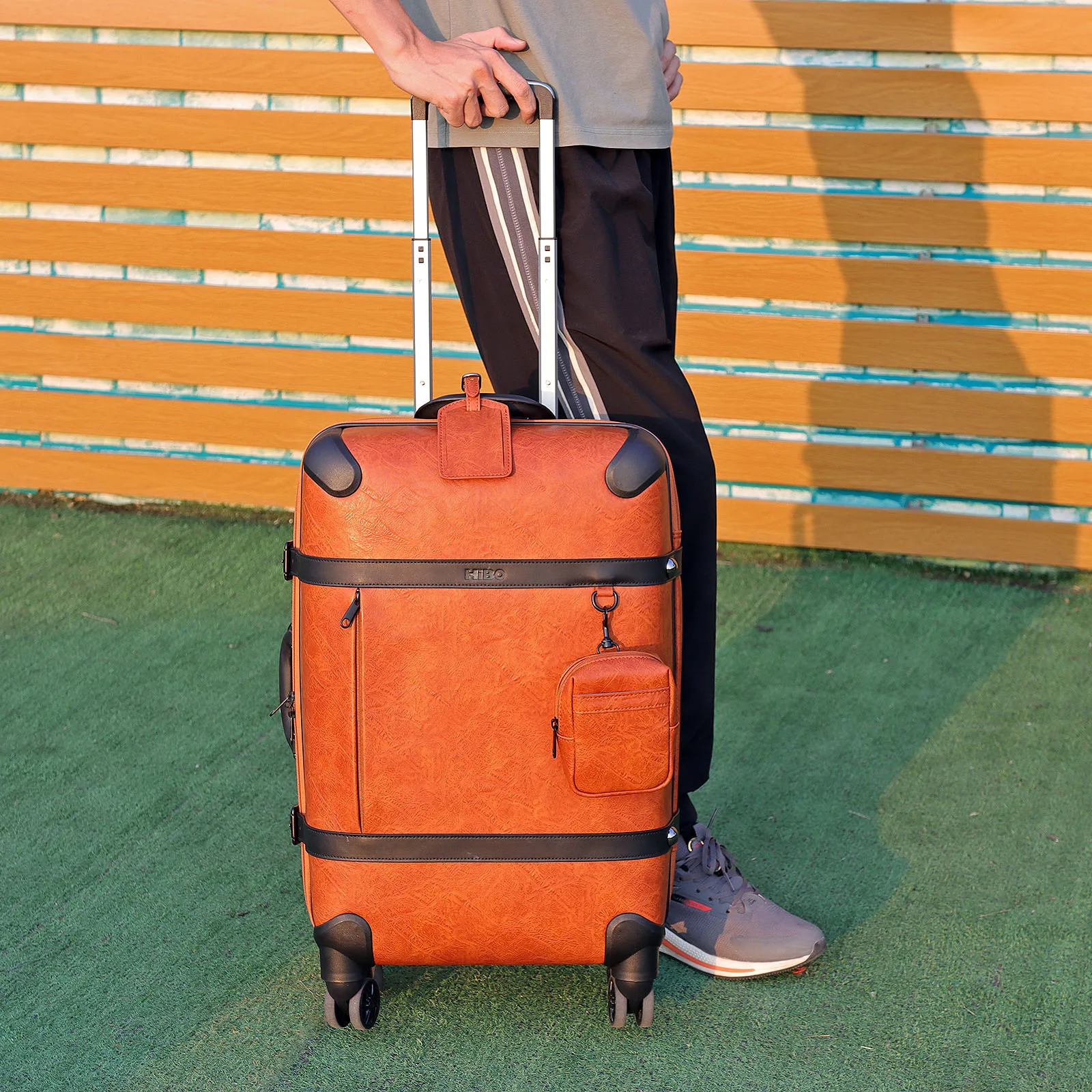 Pu Pp Traveling Suitcase Travel Luggage Trolley Bags Sets With Tsa Lock