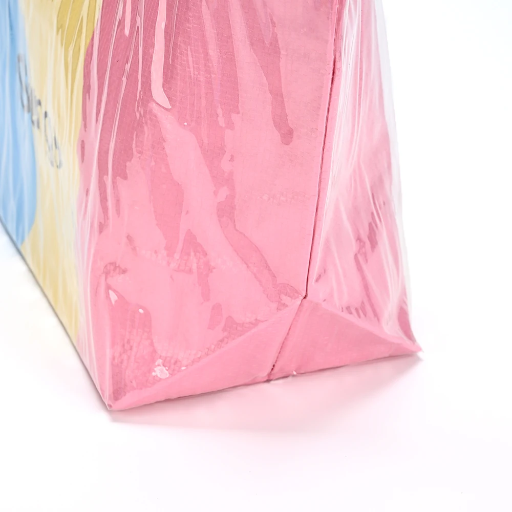 Chinese Classic Red White Blue Color Shopping Tote Handbags Female Woven Bags With Handle Women's Tote Bags Handbag factory