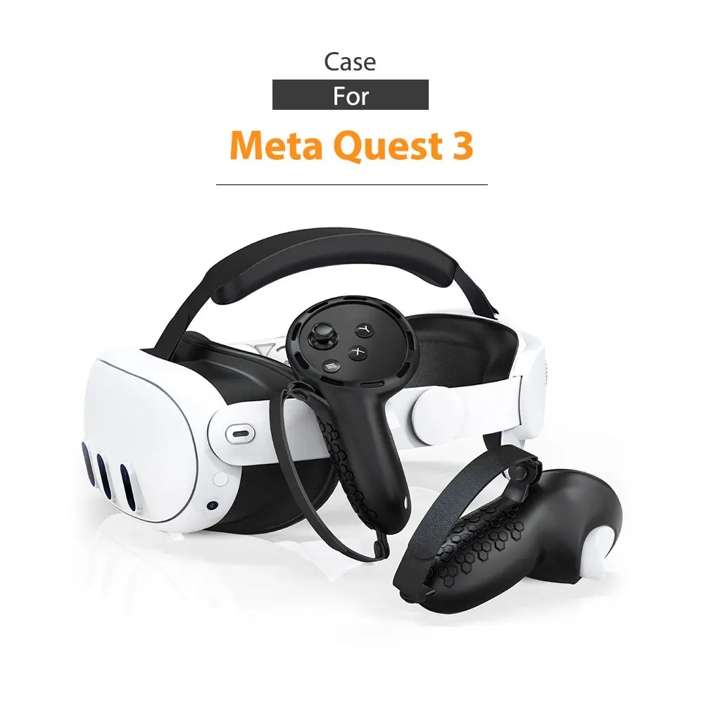 Vr Game Controller Case For Meta Quest 3 Accessories Soft Protective Cover Sweat Proof Touch Non Slip Sleeve Silicone Console