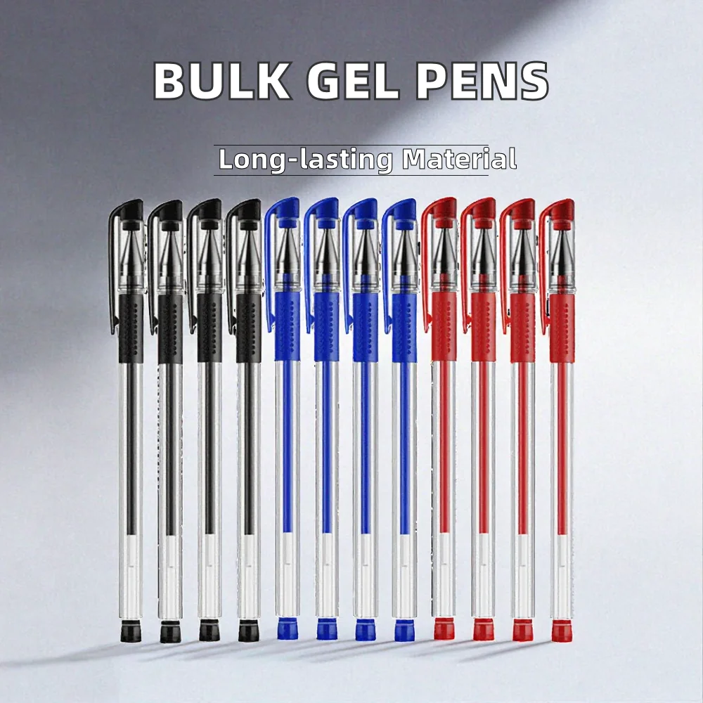 Refillable Gel Pens Set Red Black And Blue Ink For Office_voghion.com
