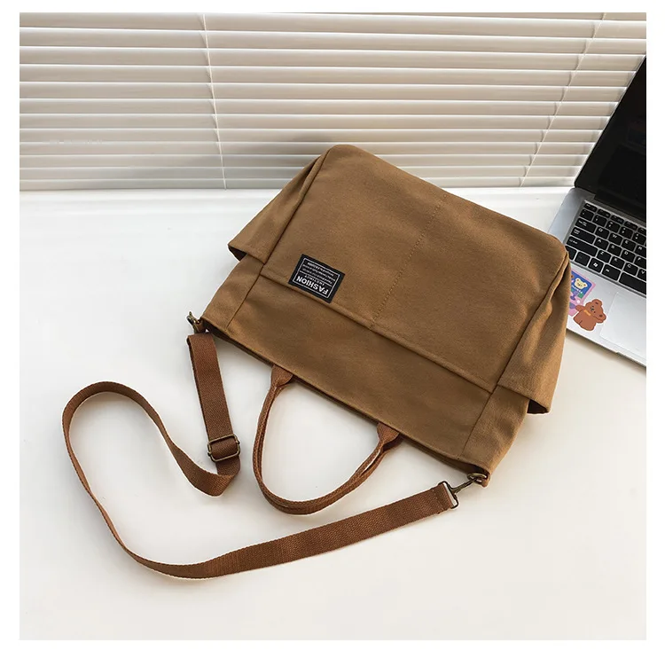 Wholesale Single Shoulder Strap Tote Cotton Fashion Canvas Bag Women