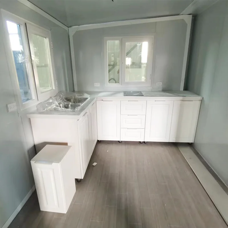 Folding 40ft 20 ft Prefab Expandable Homes Villa 3 Bedroom Hurricane Proof With Bathroom Shipping Container Home China