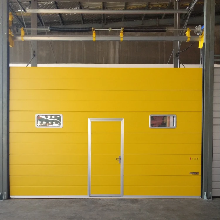 Industrial Sectional overhead Commercial garage door with electric door opener