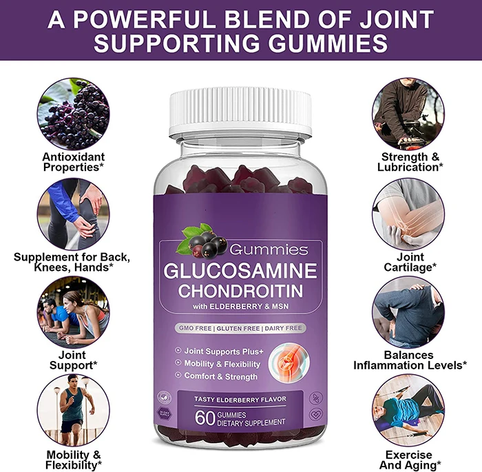 Glucosamine Chondroitin Gummies Extra Strength Joint Support Gummies
