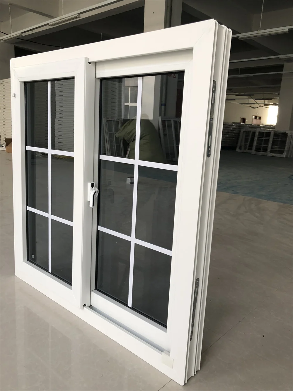 House windows Pvc double glazed Upvc profile sliding windows with mosquito net details