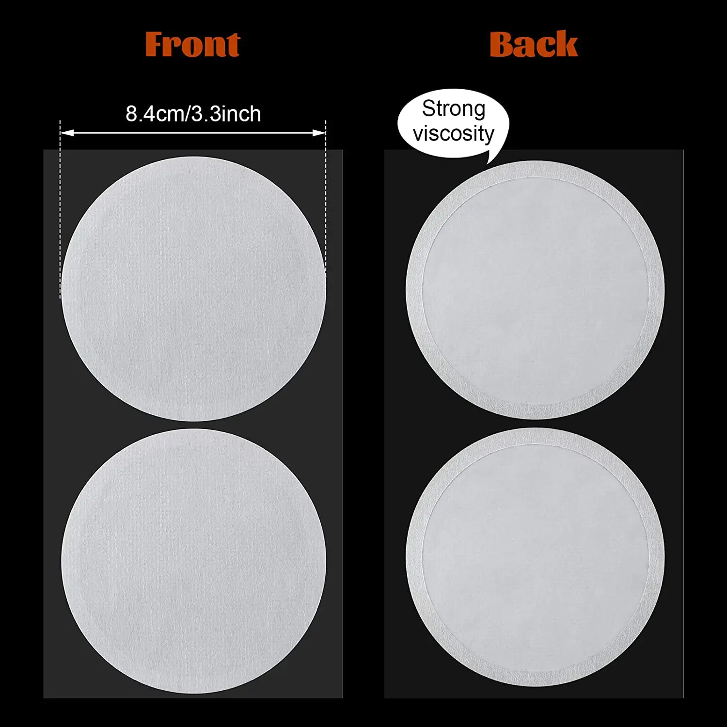 Synthetic Filter Paper Stickers 0.3 Disc Wide Mouth Filter Paper