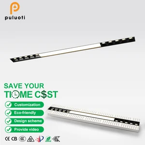 Modern Pre-installed Aluminum LED Bezel-less Grille Light, 1072*47mm Size, 40W High-brightness Durable, Suitable for Indoor Use