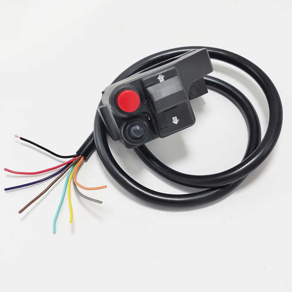 Interruttore Manubrio Per Moto 12V LED Impermeabile – Pulsante Controllo Luci Con Luce Blu (2 Pezzi)