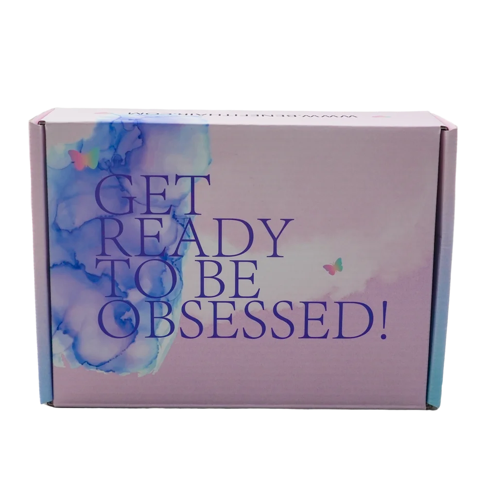 Cosmetic Set Pack Custom Logo Cardboard Cartons Shipping Mailer Box Pink  Cosmetics Mailing Skin Care Corrugated Packaging Boxes
