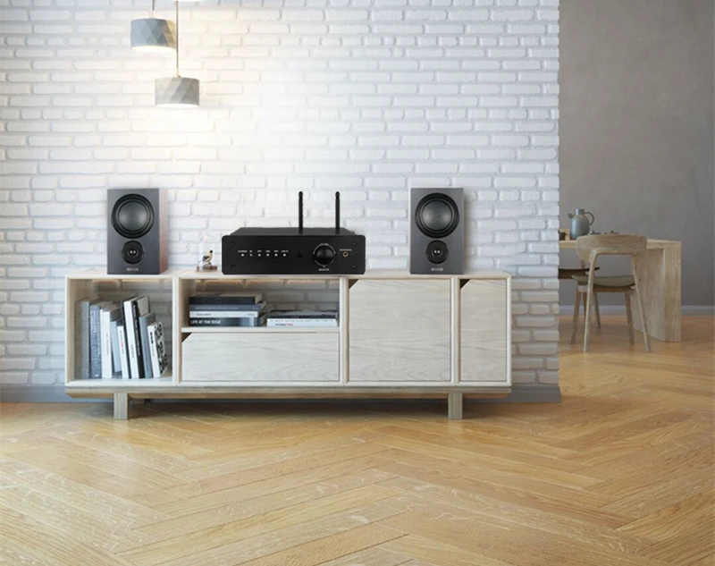 Wireless Audio Amplifier with 2.1 Channel 100W RMS Output and Bluetooth 5.0 Connectivity