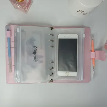 Cuaderno De Contabilidad De Hojas Sueltas De Cuero Macaron | Cuotas Sin