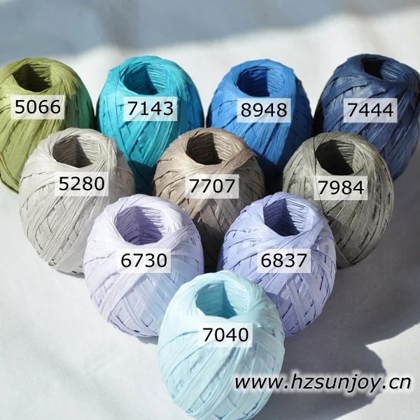 Sunjoy Satin Ribbon Twisted Paper Cord Madagascar Raffia Synthetic