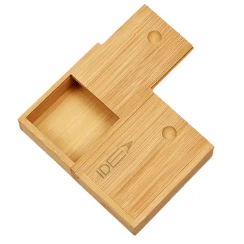 varnish color wooden gift sliding lid box custom logo tea bag storage bamboo box