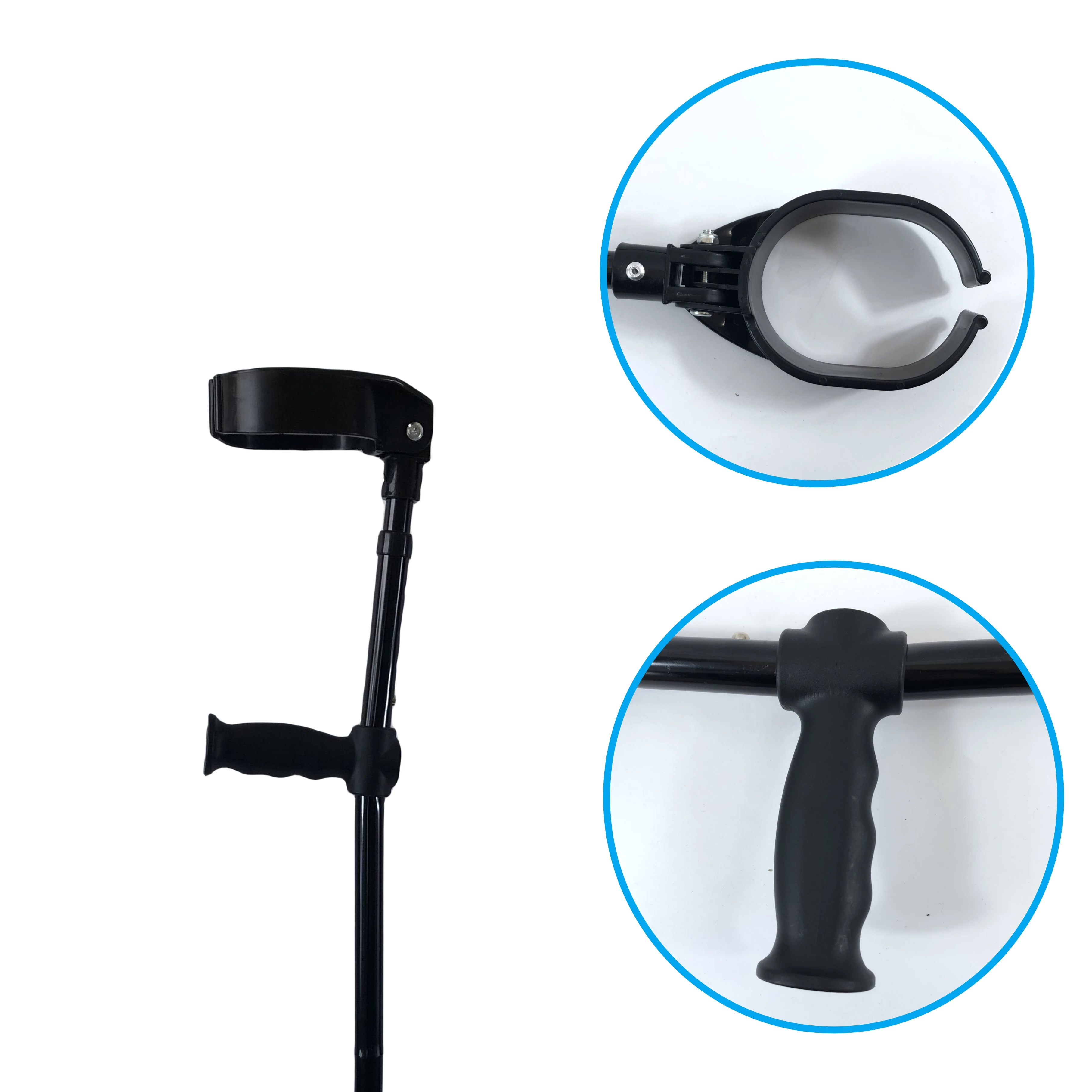 Portable Retractable Elderly Disabled Telescopic Elbow Crutch Aluminum