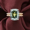 10k gold moissanite diamond ring