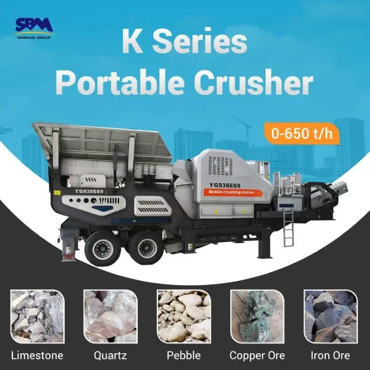 Granite Limestone Gravel Mobile Jaw Crusher Machine Sieve for Crushed Stone