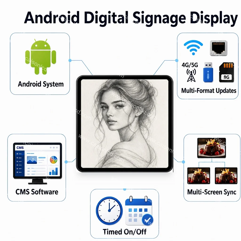 product square lcd display 26 inch lcd panel 950x950 icd advertising display compatible input outdoor digital signage-4